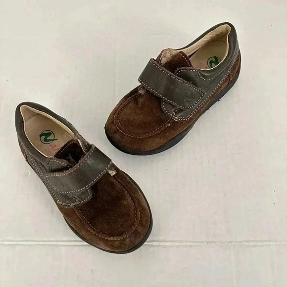 Naturino Urbino Suede & Leather Sneaker Brown Size 25 Child - Picture 1 of 7